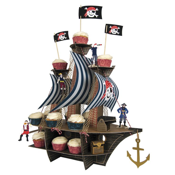 Ahoy There Pirate Ship Centerpiece | for GW #1 | Pinterest