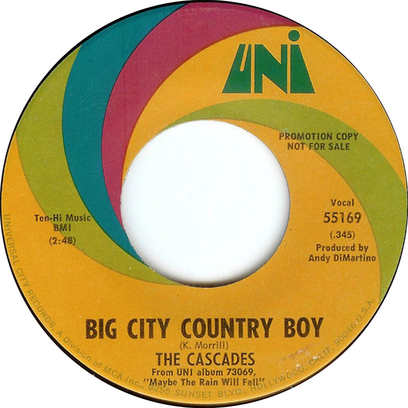 45cat - The Cascades - Indian River / Big City Country Boy - Uni ...