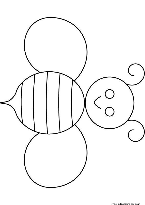 free printable honey bee coloring pages for kids - Free Printable ...