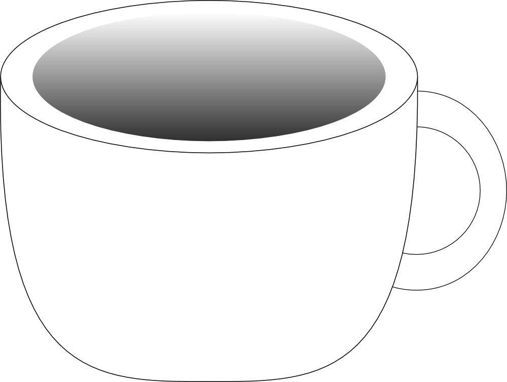 OnlineLabels Clip Art - Cup Containing A Dark Beverage
