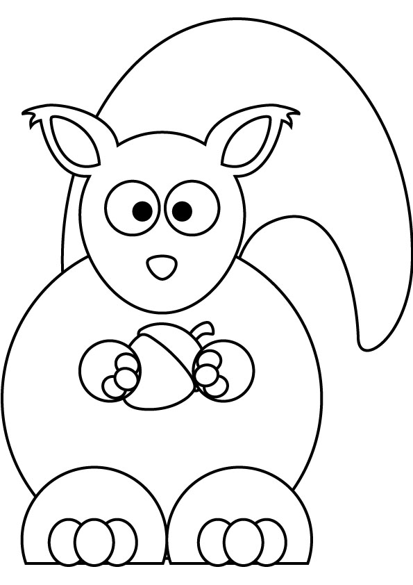 Squirrel Coloring Pages Car Pictures