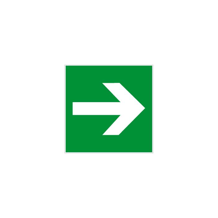 Emergency exit sign "Directional arrow" - high-quality print