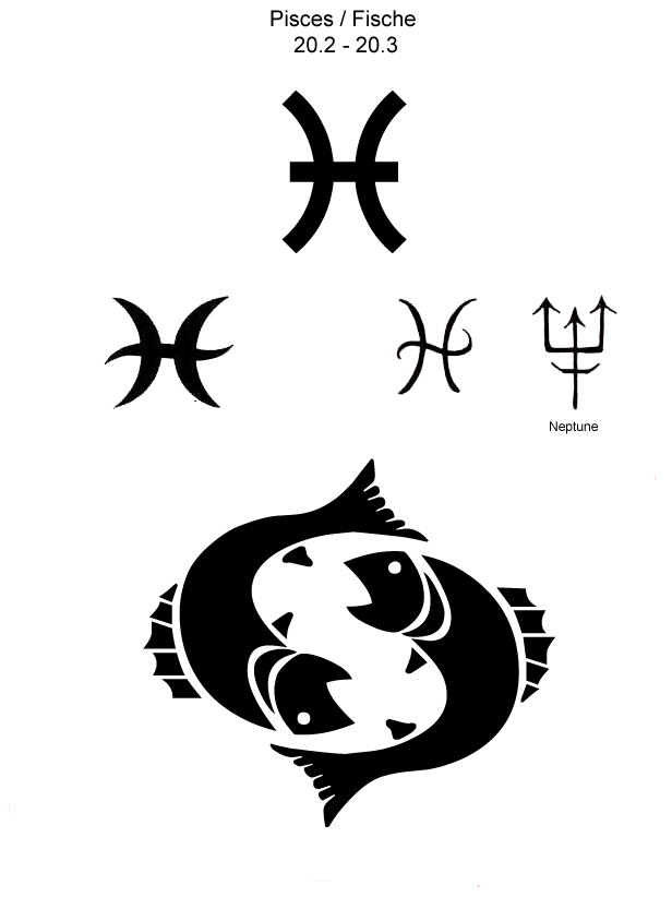 Zodiac Art For The Pisces Sign Tattoo