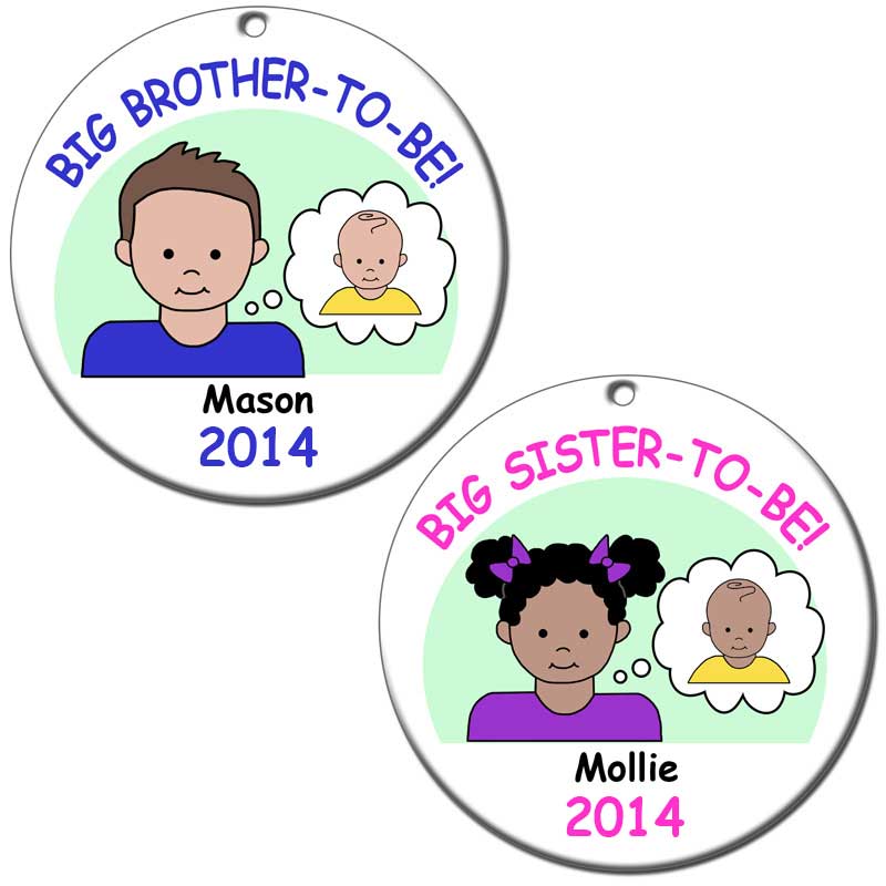 Personalized Christmas Ornaments - Cartoon Family, Best Friends ...