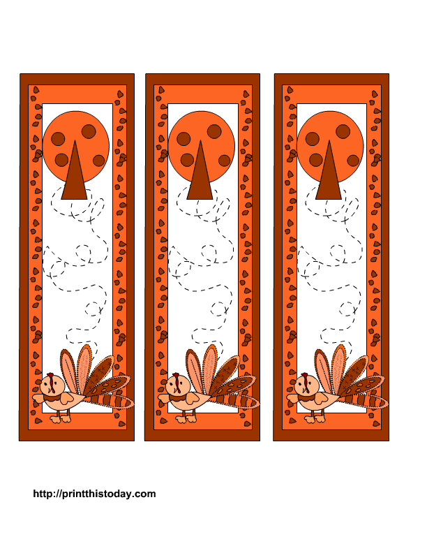 Thanksgiving bookmarks Printables | Print This Today