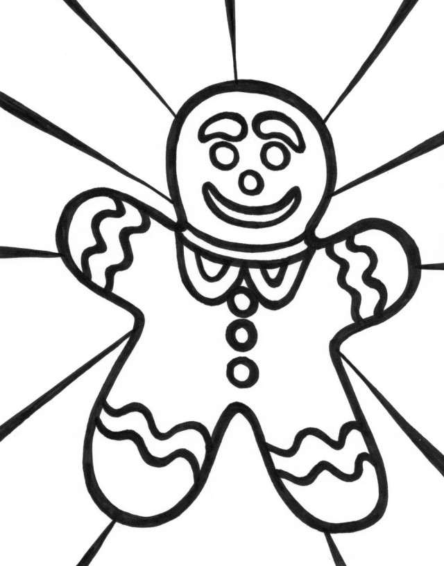 Smile Gingerbread Boy Coloring Pages Gingerbread Coloring Pages ...