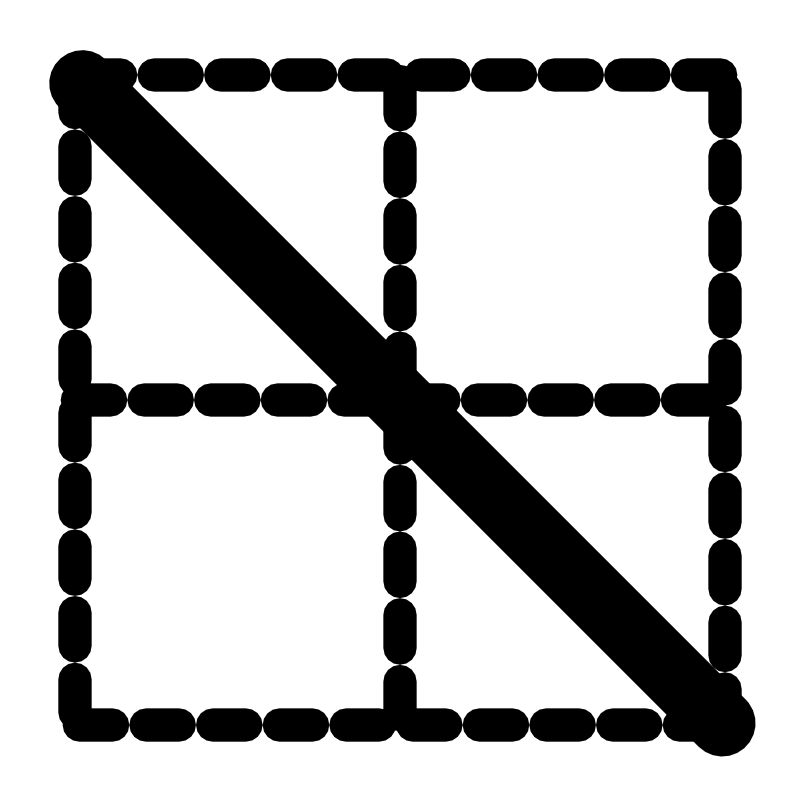 Clipart - mono border fall