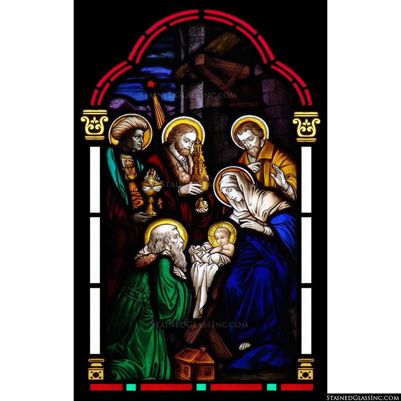 Three Kings Celebrate - 1690 - Stained Glass Inc