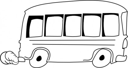 School Bus Outline Clip Art-vector Clip Art-free Vector Free Download
