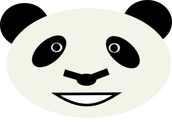 Happy Panda Bear clip art - vector clip art online, royalty free ...