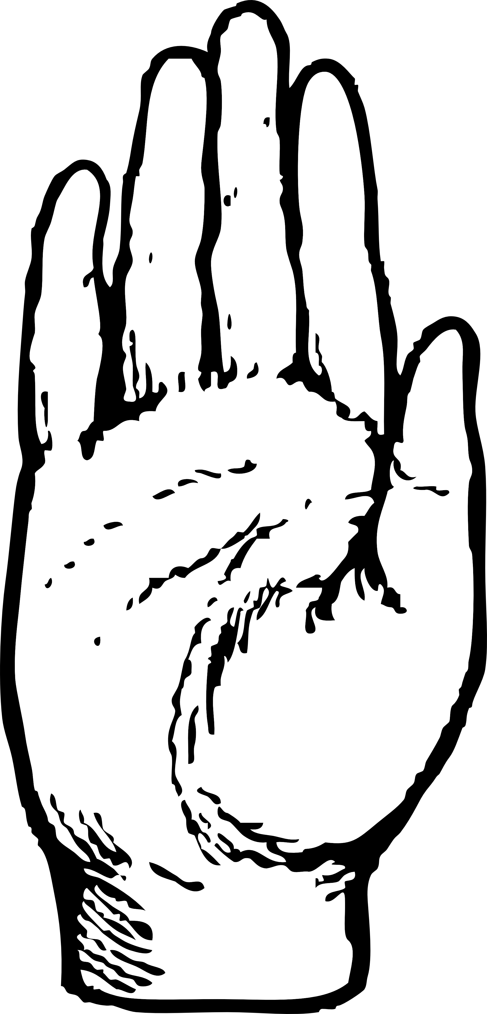 Hand Clipart Black And White | Clipart Panda - Free Clipart Images