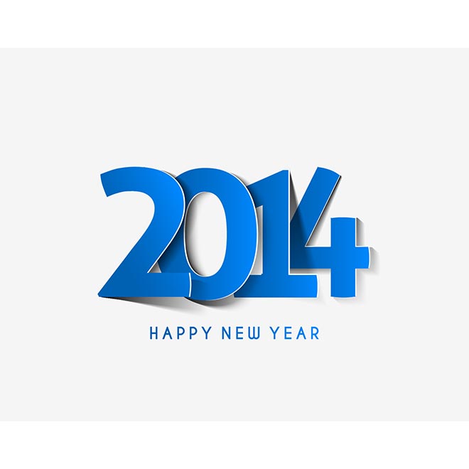Free Vector Happy New year Typography wallpaper - Free Vector Art