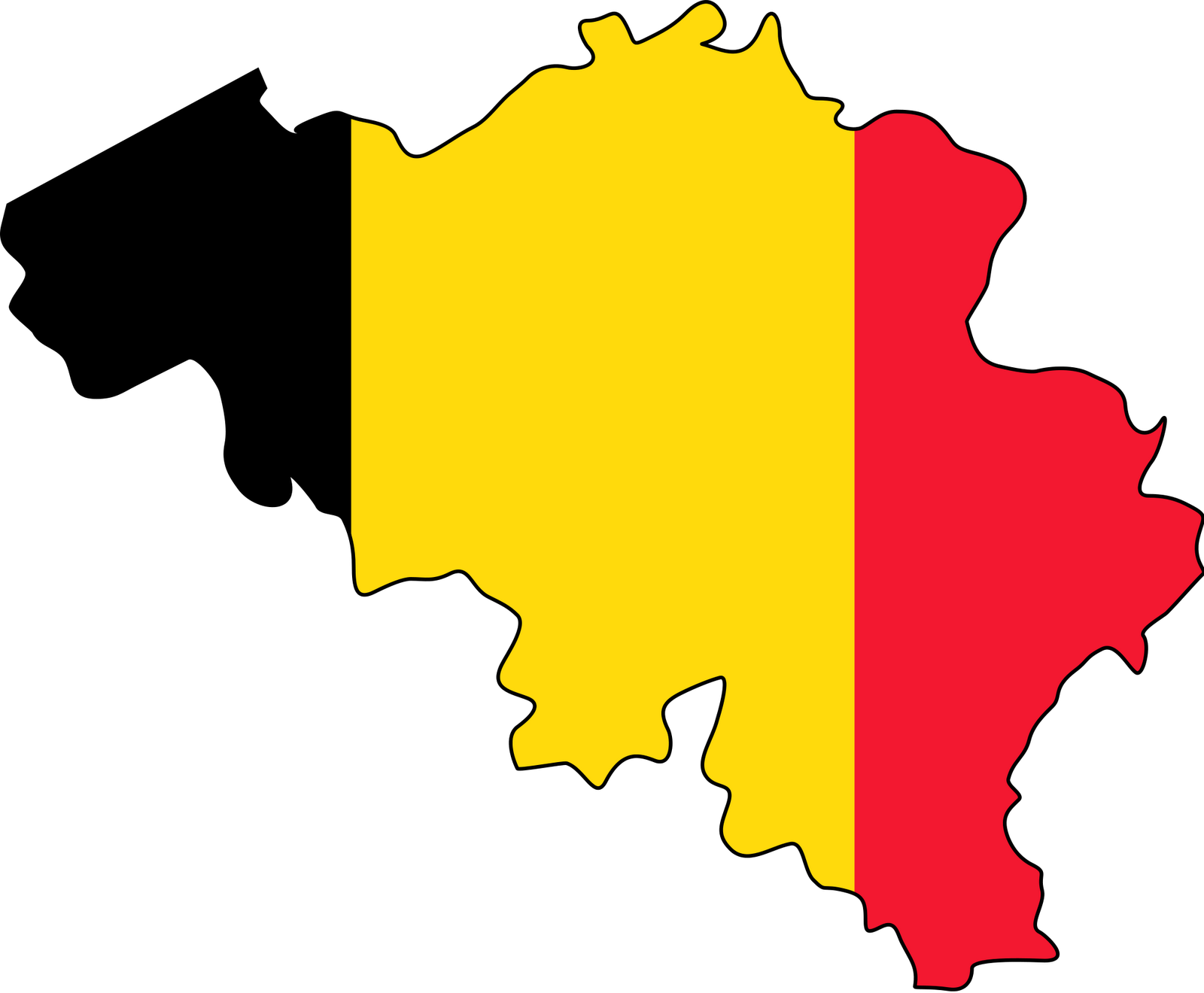 German Flag On Map - ClipArt Best