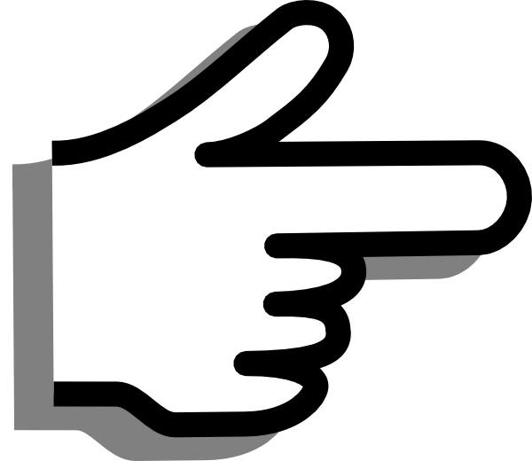 Finger Pointing clip art - vector clip art online, royalty free ...