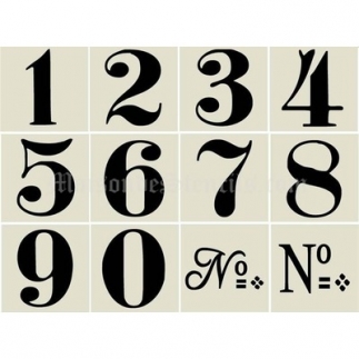 Alphabet & Number - Maison de Stencils