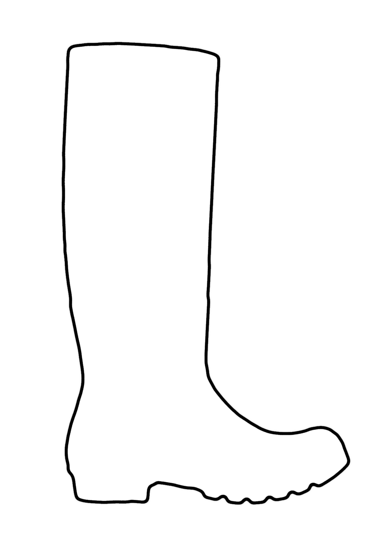 Trends For > Shoe Outline Clipart Black And White