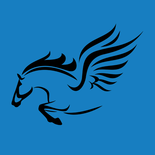 Flying Horse Vector Clip Art - A Land For Variety Of Pictures ...