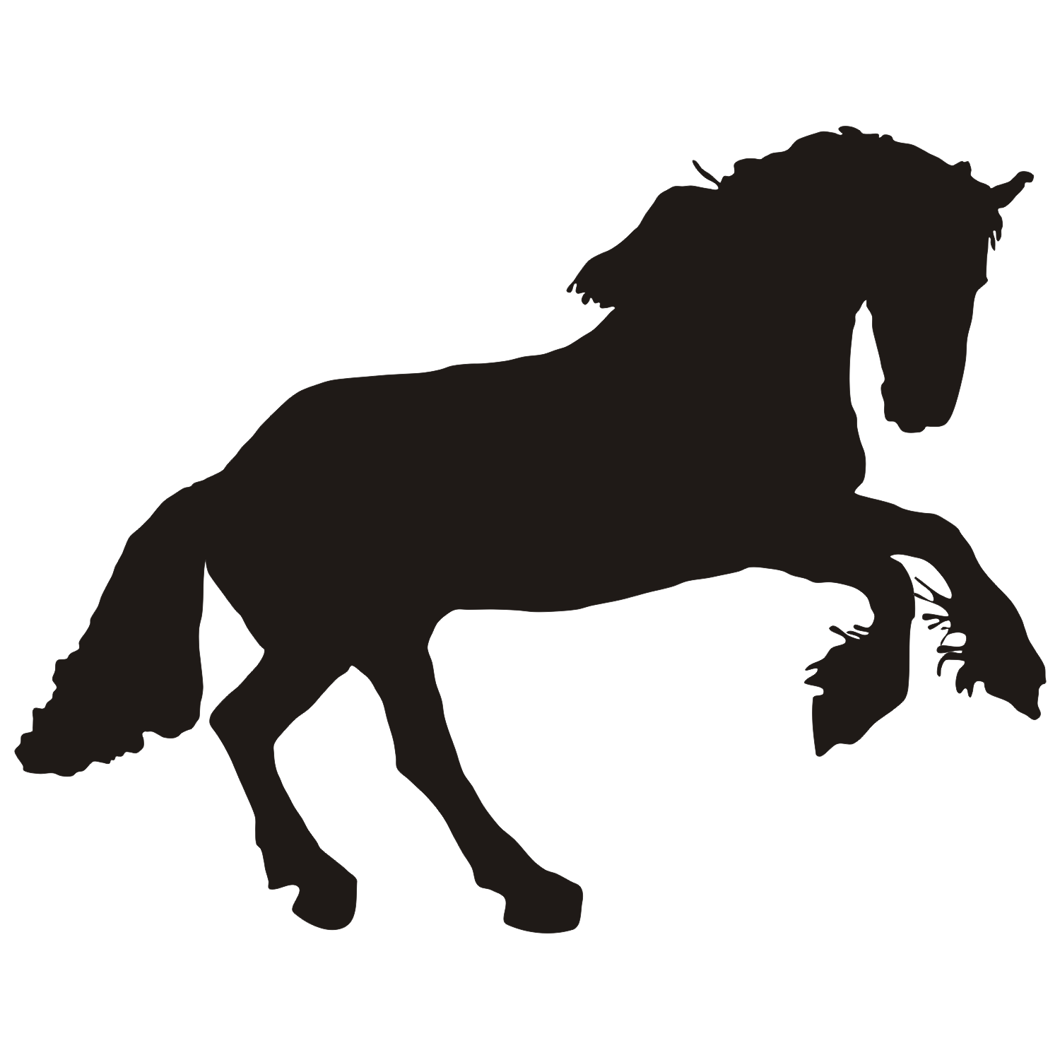 Vector for free use: Black horse vector - ClipArt Best - ClipArt Best