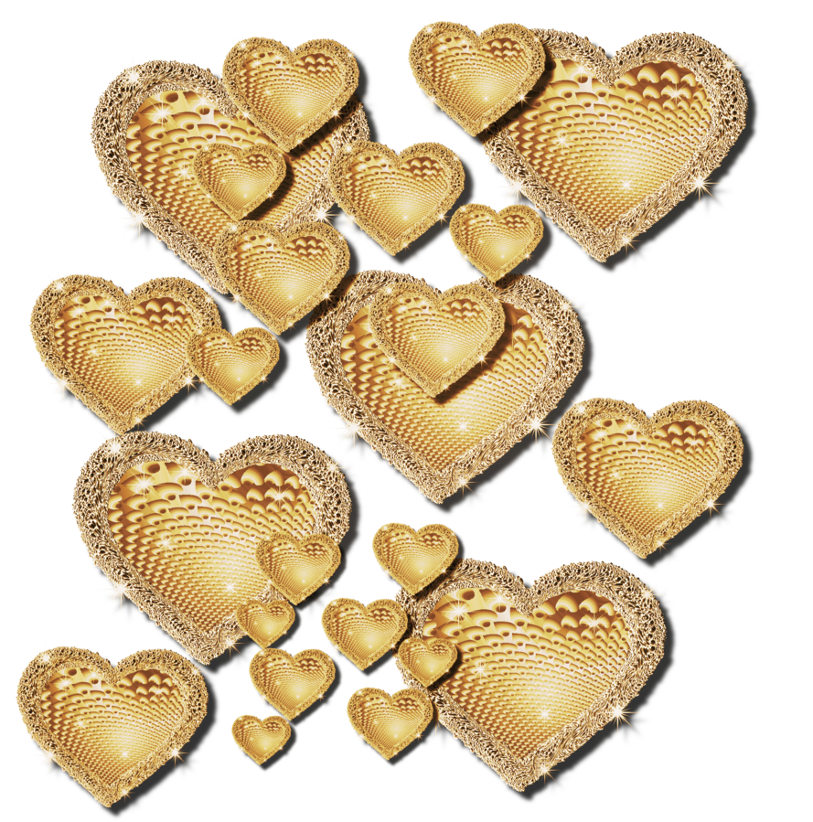 PNG Clip Art Heart Effect - Gold by JSSanDA on deviantART