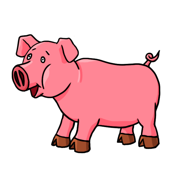 pig clip art character - photo #9
