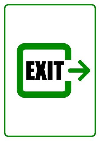 Exit sign template, How to print an Exit sign...