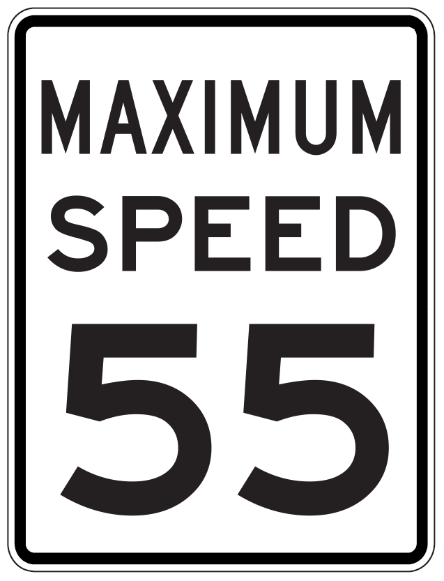 Maximum Speed Limit Signs
