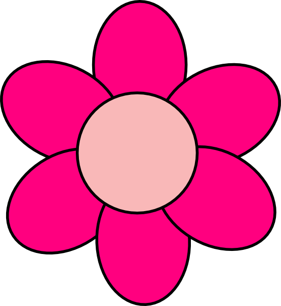 Pink Flower Cartoon - Cliparts.co