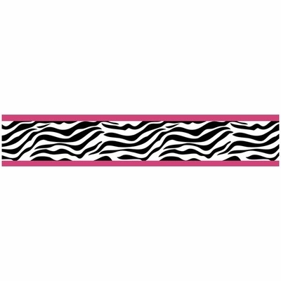 Sweet Jojo Designs Pink Zebra Wallpaper Border