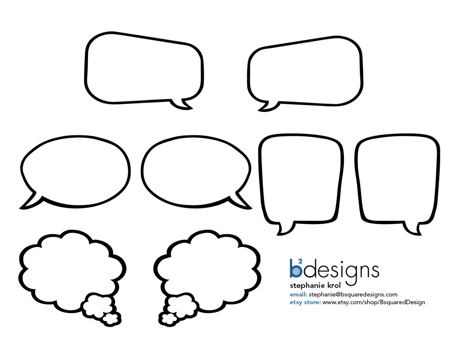 Printable Speech Bubbles Cliparts co