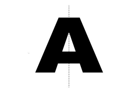 Media4Math+: Math Clip Art--Bilateral Symmetry of the Letter A