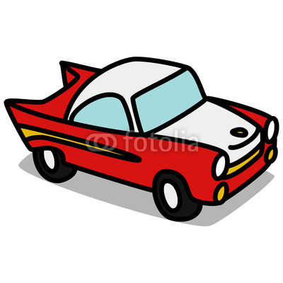 Cartoon Car 61 : Old Sports Car by katooonline, Royalty free ...