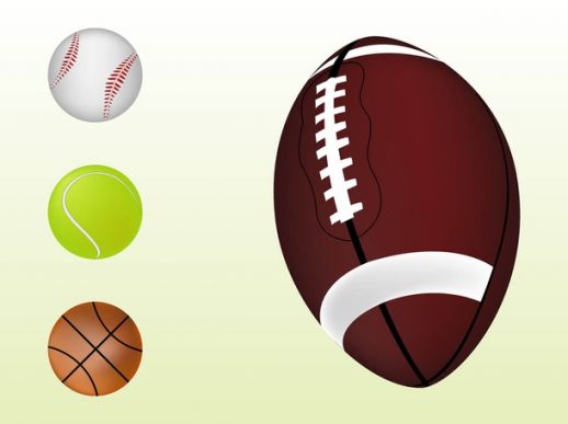 Sports Balls Vector - AI PDF - Free Graphics download