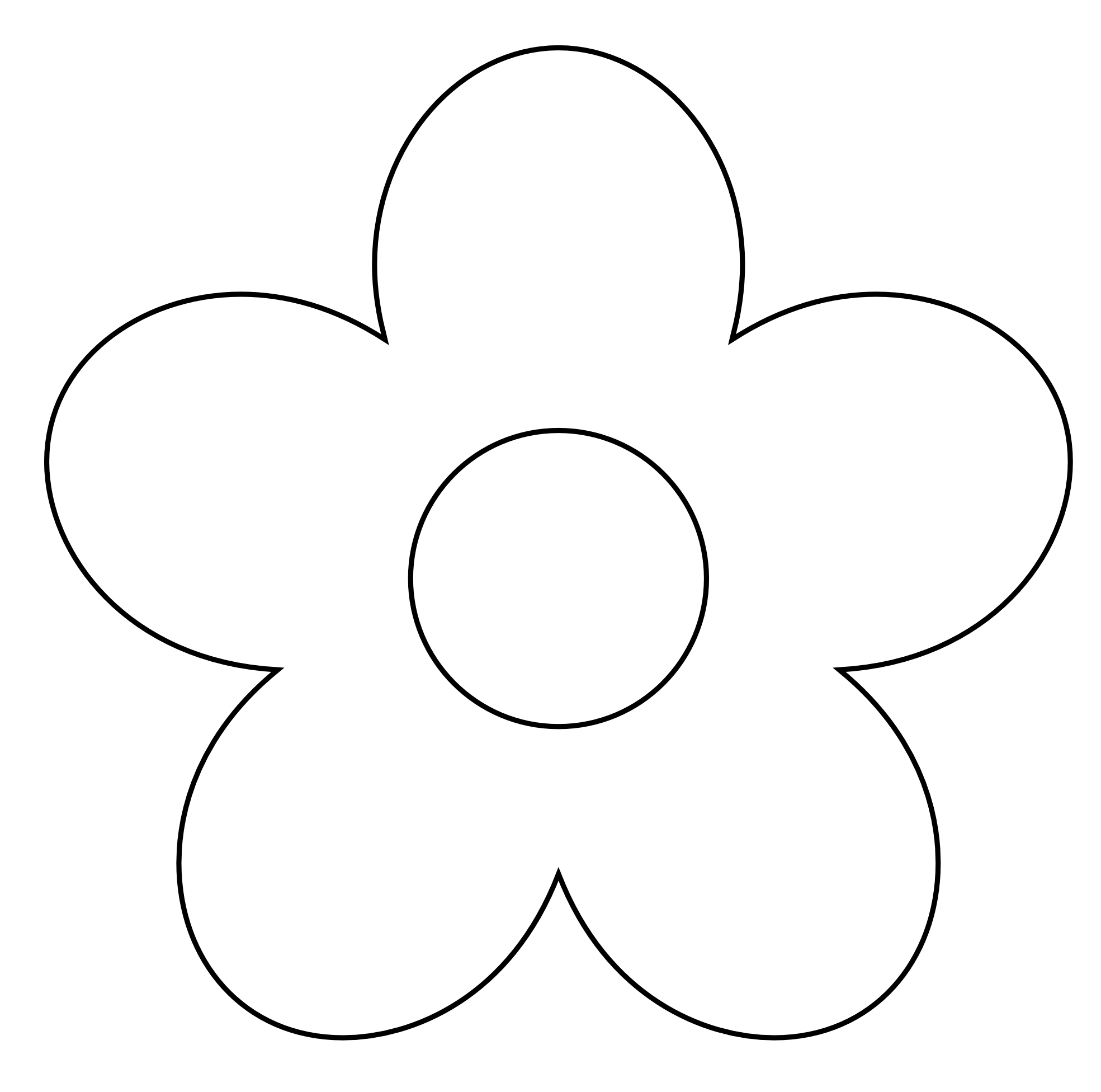 Black And White Flowers Clipart - ClipArt Best