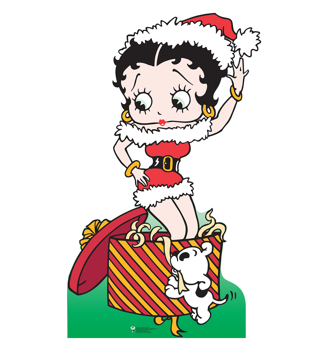Betty Boop Christmas Present - Cardboard Cutouts and Standups