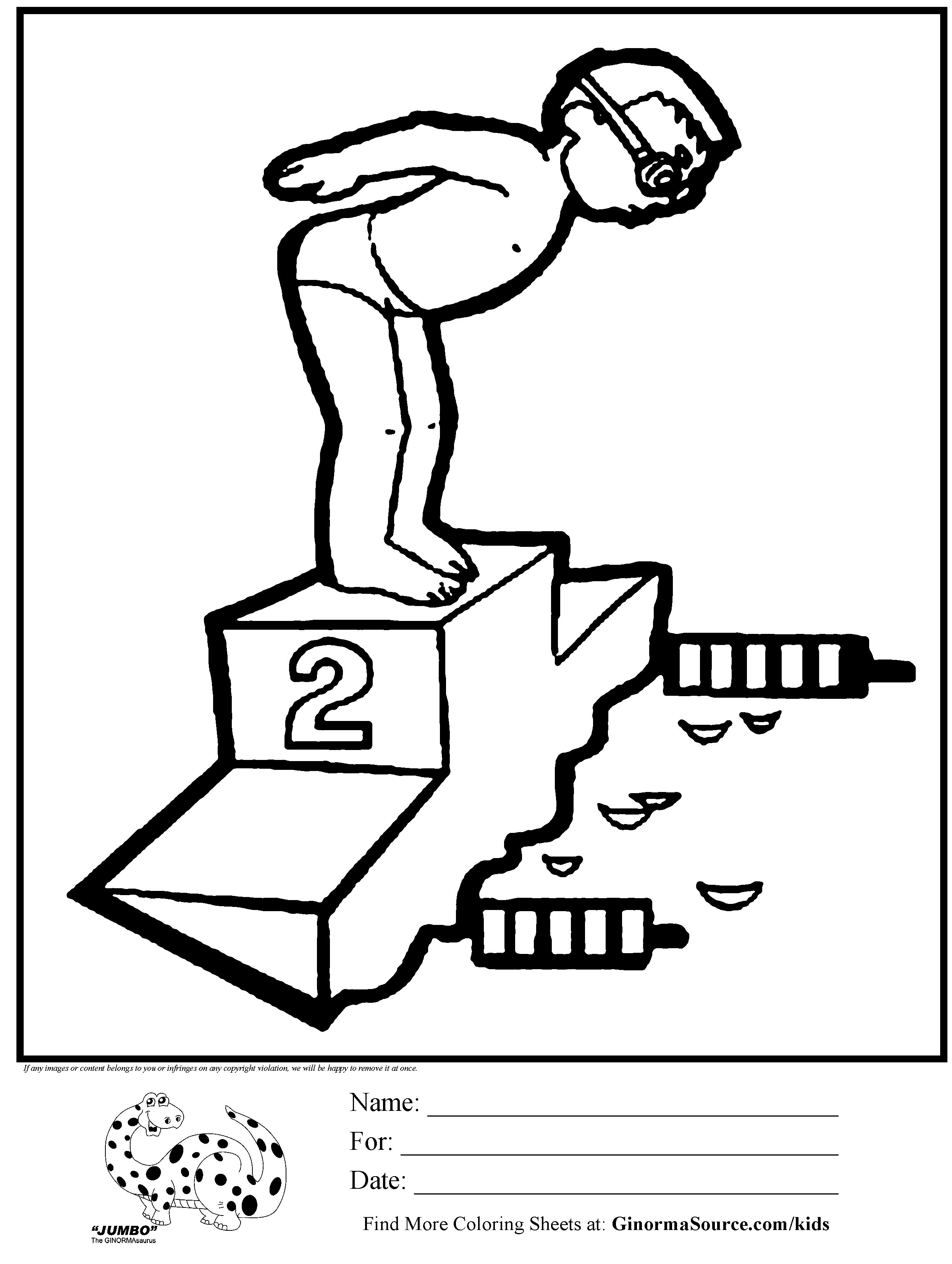Images For > Olympic Swimming Coloring Pages
