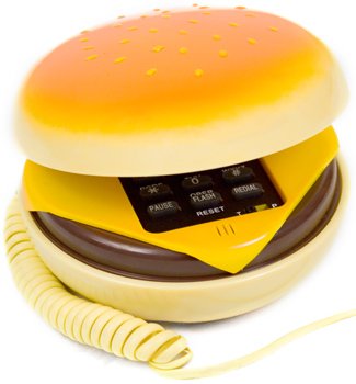 Amazon.com: Hamburger Cheeseburger Burger Phone Telephone IN JUNO ...