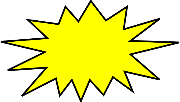 Yellow Blast clip art - vector clip art online, royalty free ...