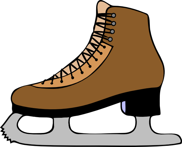 Ice Skate Shoe clip art - vector clip art online, royalty free ...