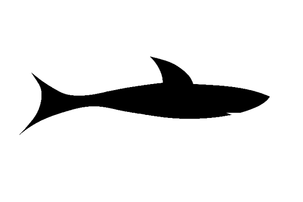 Shark Black clip art Free Vector / 4Vector