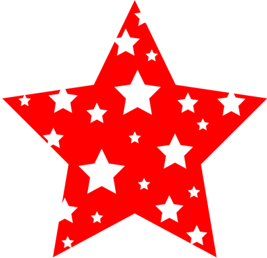 christmas star clip art | Indesign Art and Craft