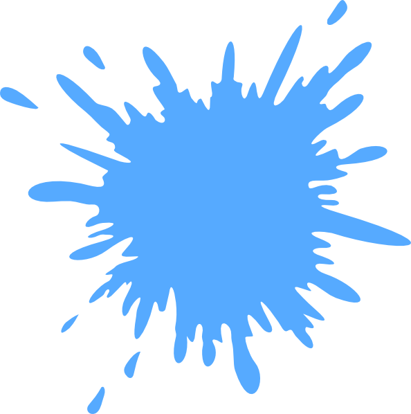 Blue Paint Splash Vector Clip Art Online Royalty Free Public ...