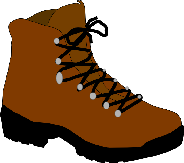 Hiking Boot clip art - vector clip art online, royalty free ...