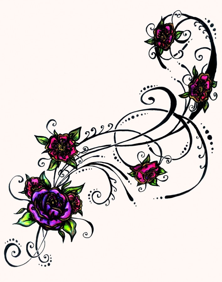 flower designs for tattoos in color | Tattoomagz.com › Tattoo ...