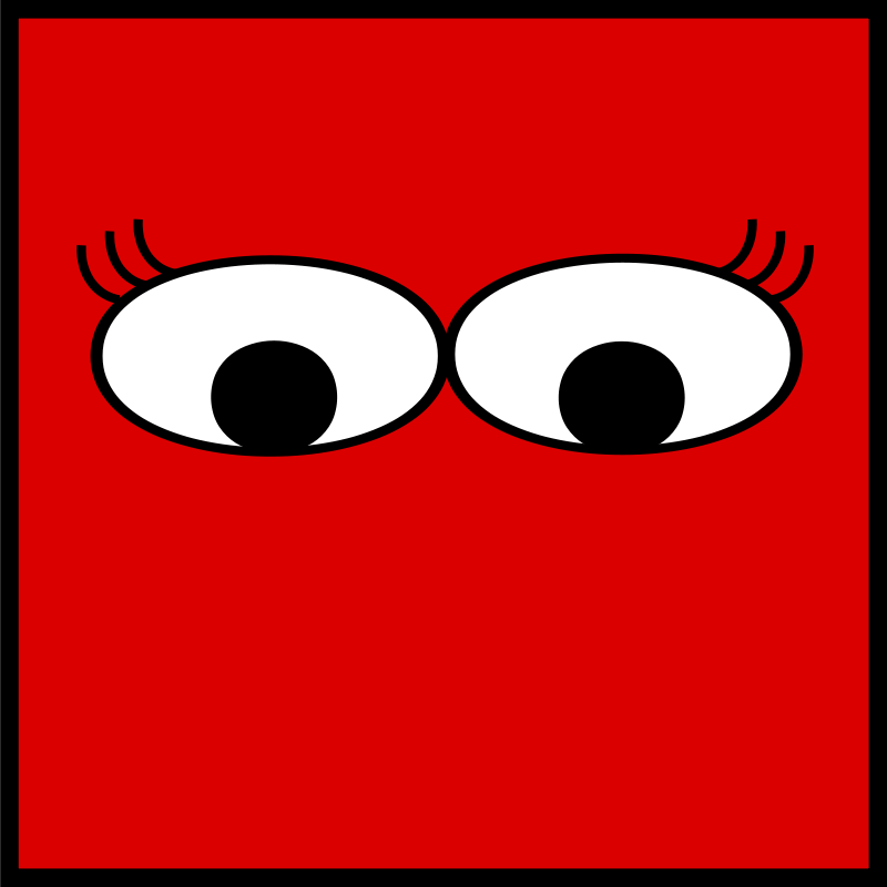 Clipart - Eyes with lashes