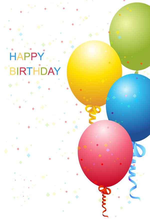 Vector Birthday Template Free | Download Free Vector Illustration
