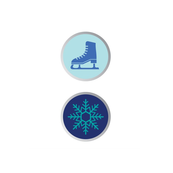 UNO Interactive Magnetic Charm - Ice Skate + Snowflake