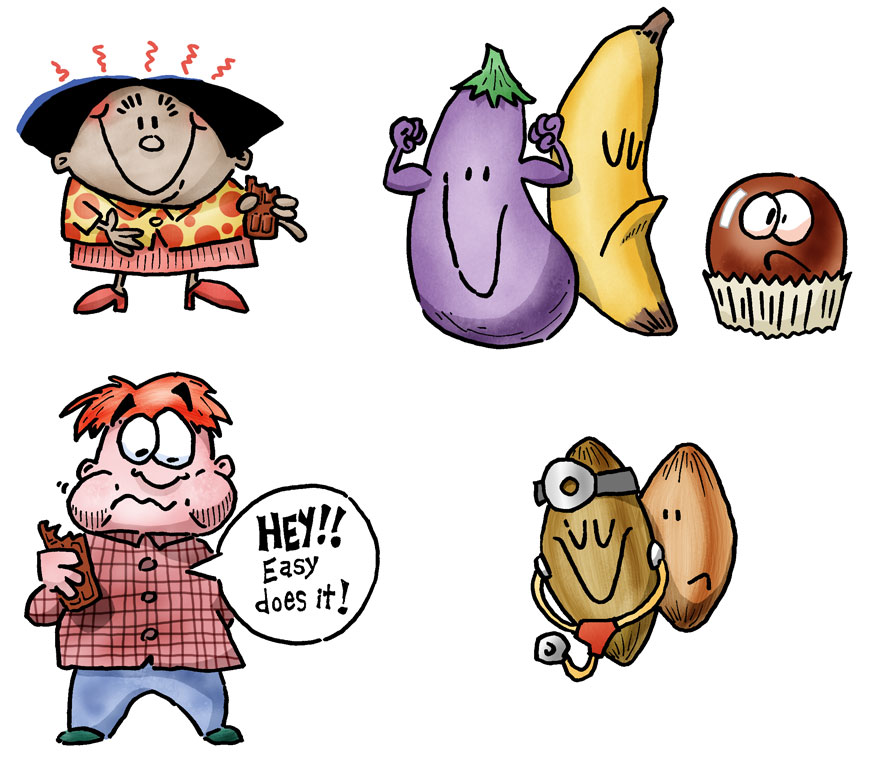 Cartoon Fruits And Vegetables