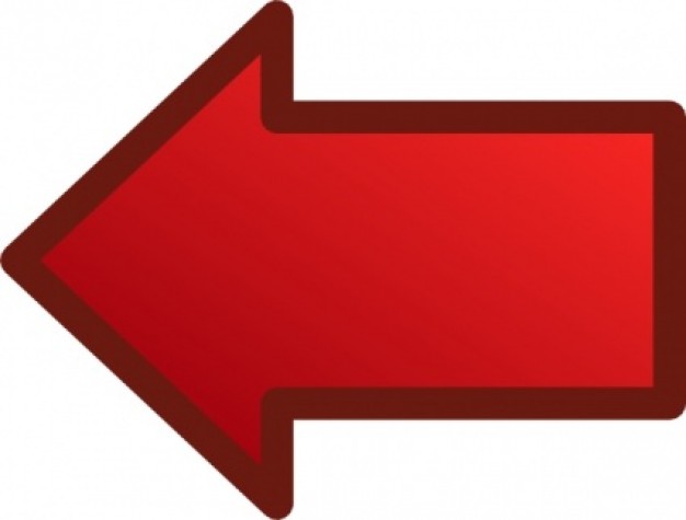 Red Arrows Set Left Clip Art (.) - Signs and Symbols vector #36442 ...