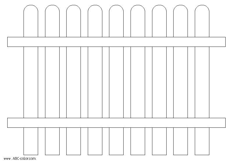 Picket Fence Template Cliparts co