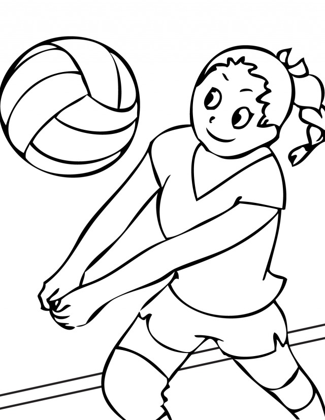 Volleyball Coloring Pages Free Coloring Pages Free Printable ...